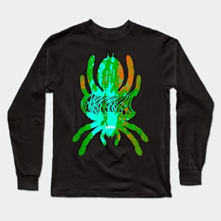 Tarantula Silhouette V71 (Tie Dye) Long Sleeve T-Shirt